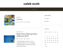 Tablet Screenshot of calebscott.com